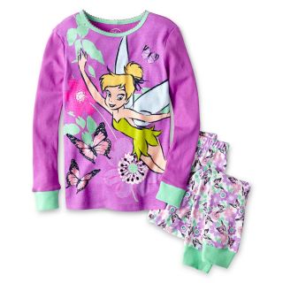 Disney Tinker Bell 2 pc. Pajamas   Girls 2 10, Purple, Girls