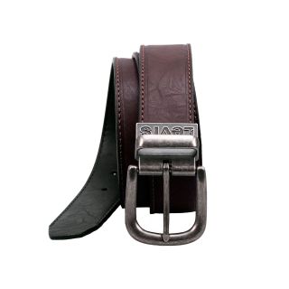 Levi s Reversible Leather Belt, Black/Brown, Mens
