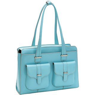 McKlein Alexis Leather Briefcase, Blue