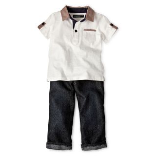 WENDY BELLISSIMO Wendy Bellissimo 2 pc. Polo Shirt and Pant Set   Boys 6m 24m,