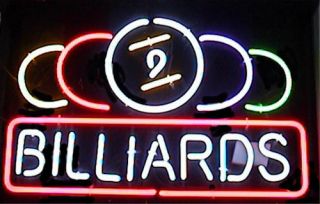 9 Ball Billiards Sign