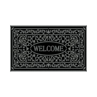 St. Croix Rectangular Doormat, Gray