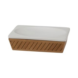 Creative Bath Spa Bamboo Soap Dish, White