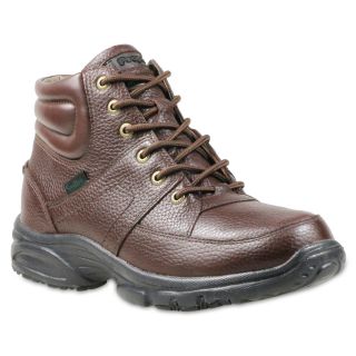 Propet Four Points Mens Leather Walking Boots, Brown