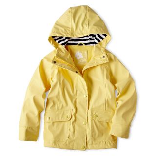 JOE FRESH Fleece Lined Rain Coat   Girls 4 14, Yellow