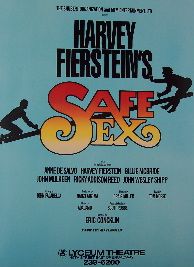 Safe Sex   Harvey Fierstein (Original Broadway Theatre Window Card)