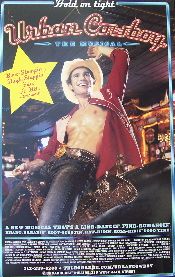 Urban Cowboy the Musical (Original Broadway Theatre Window Card)