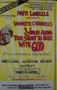 Your Arms Too Short to Box With God (Original Theatre Window Card)