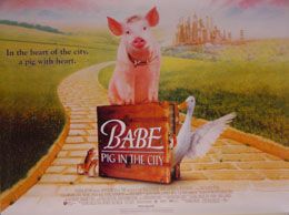 Babe 2 Pig in the City (British Quad) Movie Poster