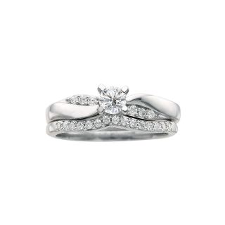 I Said Yes 3/8 CT. T.W. Diamond Bridal Ring Set, White, Womens