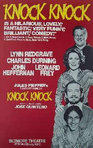 Knock Knock (Original Broadway Theatre Window Card)