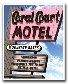 Coral Court Motel Personalized Marquee Print