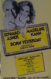 Born Yesterday (Original Broadway Theatre Window Card)