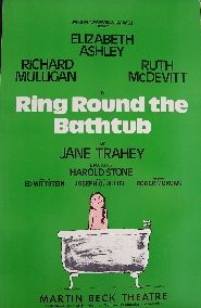 Ring Round the Bathtub (Original Broadway Theatre Window Card)
