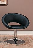 Coaster Swivel Accent Chair in Black