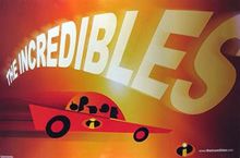 The Incredibles (Advance B   Car)   Complete Set of 6 Movie Poster