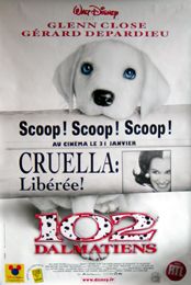 102 DALMATIANS (ADVANCE FRENCH ROLLED) Movie Poster