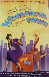 Wonderful Town (Original Broadway Theatre Window Card)