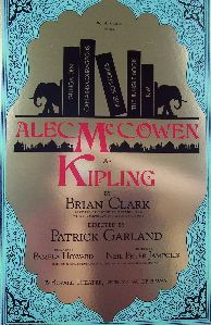 Kipling (Original Broadway Theatre Window Card)