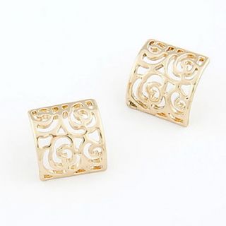 Exquisite Hollow Out Alloy Womens Earrings