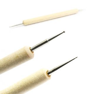 2 way Wooden Nail Art Dotting Pen