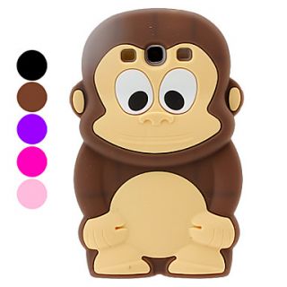 Protective Monkey Pattern Soft TPU Case for Samsung Galaxy S3 I9300 (Assorted Colors)
