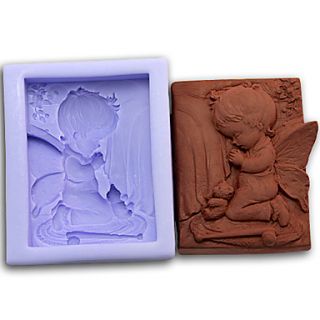 Praying Angel Boy Silicone Handmade Soap/Cake/Chocolate Mold