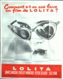 Lolita (Re Release   Black White and Red) (French) Movie Poster