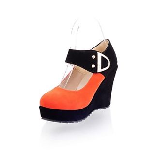 Suede Womens Wedge Heel Platform Heels Shoes (More Colors)