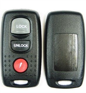 3 button Mazda keyless remote replacement case, shell with buttons