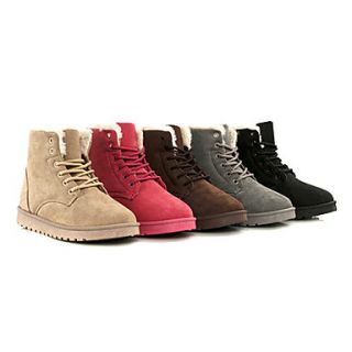 Womens Classic Lace up Winter Ankle Boots