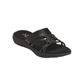 A2 BY AEROSOLES Wip Current Slide Sandals, Black, Womens