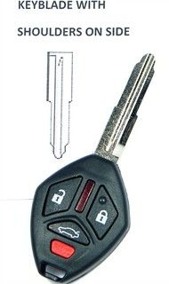 2010 Mitsubishi Lancer Keyless Remote Key