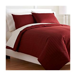 ROYAL VELVET Damask Stripe Comforter Set, Red