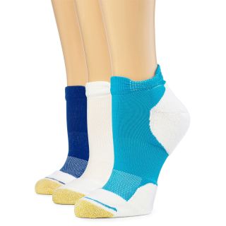 Gold Toe GoldToe 3 pk. Athletic No Show Socks, Orange/White/Pink, Womens