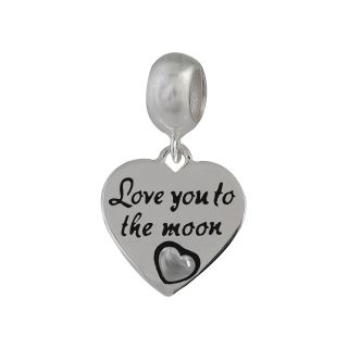 Forever Moments Heart Shaped Love You to the Moon Bead, Womens