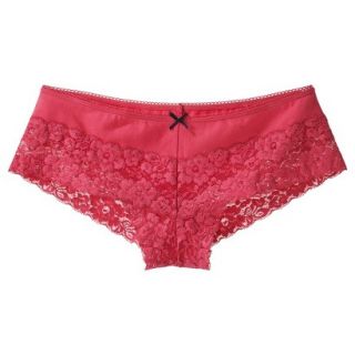 Xhilaration Juniors Wide Lace Hipster   Bright Coral M