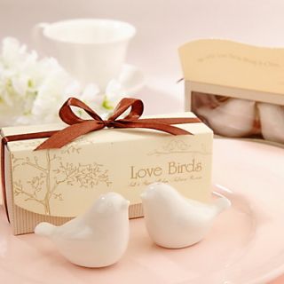 Love Birds Ceramic Salt And Pepper Shakers Wedding Favor
