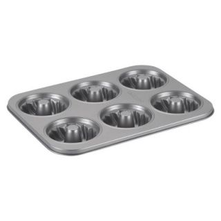 Cake Boss Novelty Bakeware Nonstick 6 Cup Mini Fluted Mold Pan
