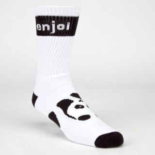 Panda Feet Mens Crew Socks White One Size For Men 239369150