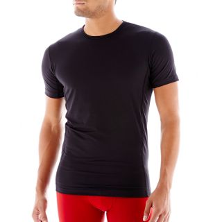 Jockey Sport Crewneck T Shirt, Black, Mens
