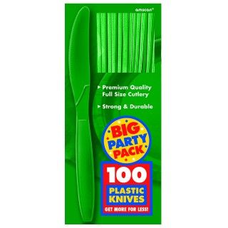 Festive Green Big Party Pack Knives