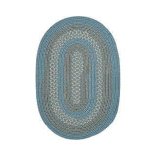 Covington Reversible Braided Indoor/Outdoor Oval Rugs, Blue