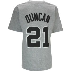 San Antonio Spurs Tim Duncan Profile NBA Youth Name And Number T Shirt