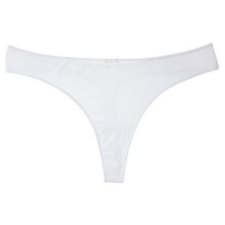 Gilligan & OMalley Womens Pointelle Thong   True White XS
