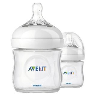 Philips Avent BPA Free Natural 4 Ounce Polypropylene Bottles, 2 Pack
