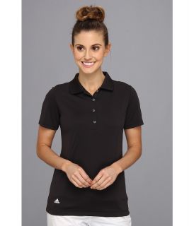 adidas Golf Solid Jersey Polo 14 Womens Short Sleeve Knit (Black)