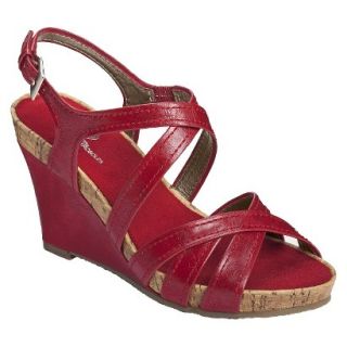 Womens A2 By Aerosoles Candyplush Wedge Sandal   Red 5.5