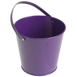 Metal Bucket   Purple