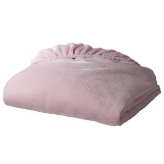 TL Care Heavenly Soft Chenille Fitted Crib Sheet   Pink